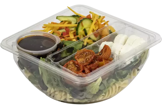 Indoor maaltijdsalade geitenk. bak 400gr kist 5 stuks